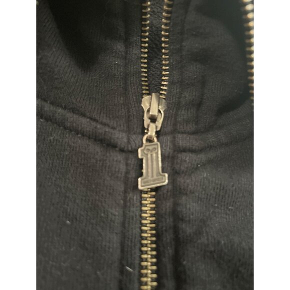 Harley Davidson black zip front collared jacket - Picture 4 of 7